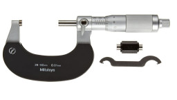 102-306 - Třmenový mikrometr, tepelně izolovaná plocha, rozsah 25-50 mm, dělení 0,01 mm, +/- 0,002 mm přesnost