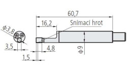 178-392 - hrot k drsnoměru pro malé otvory průměr 4.5mm