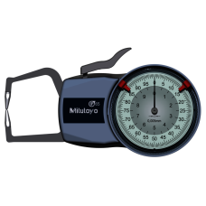 Číselníkový úchylkoměr s měřicími rameny pro vnější měření 0-10mm - 209-402