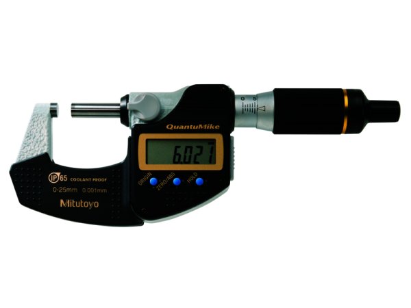 293-145-30 - Mikrometr třmenový digitální 0-25 mm se stoupáním vřetene 2 mm, IP 65, bez výstupu dat