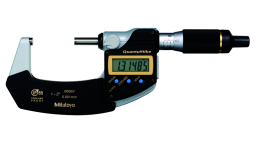 293-181-30 - Digitální třmenový mikrometr se stoupáním vřetene 2 mm, 1-2 inch QuantuMike s výstupem dat