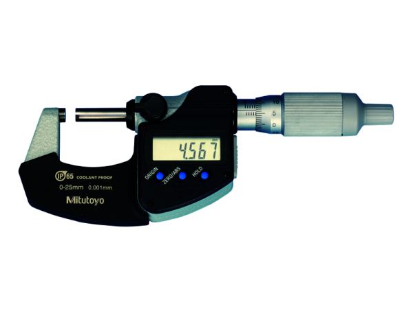 293-234-30 - Mikrometr třmenový digitální 0-25 mm, IP 65, s výstupem dat