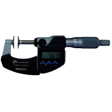 mikrometr třmenový digitální s talířkovými měřícími doteky na měření ozube, rozsah 50-75mm - 323-252-30