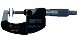 323-252-30 - mikrometr třmenový digitální s talířkovými měřícími doteky na měření ozube, rozsah 50-75mm