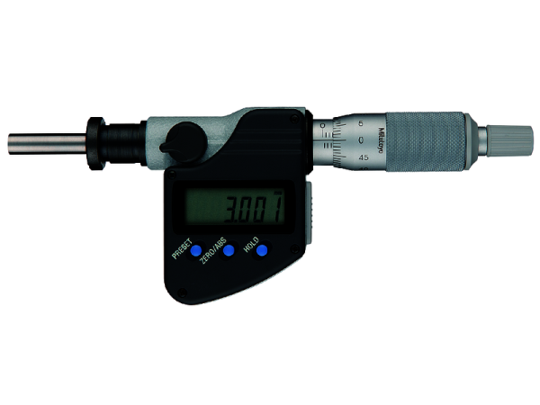 350-282-30 - Digitální vestavná mikrometrická hlavice 0-25mm s upínací maticí
