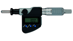 350-284-30 - Digitální vestavná mikrometrická hlavice 0-25mm půlkulatá s upínací maticí