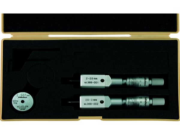 368-906 - sada třídotykových dutinoměrů '2ks, rozsah měření 2-3mm