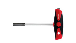 26179 - Magnetický šroubovák s rukojetí tvaru T a dvema držáky nástavcu ComfortGrip 