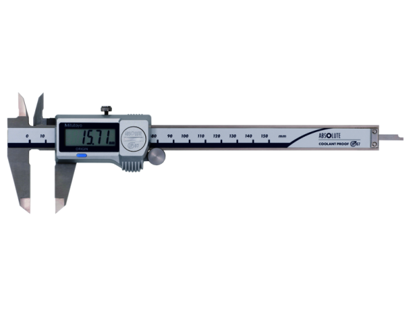 500-702-20 - Digitální posuvné měřítko 0-150 mm, IP67, bez výstupu dat s posuvovým kolečkem